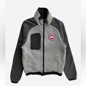 Canada Goose Men's Gray Two-Tone Fleece Jacket